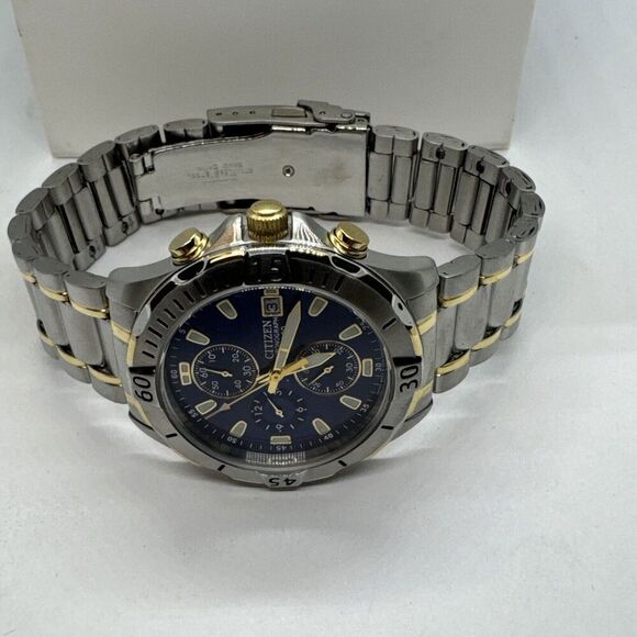 Citizen AN3394-59L Men's Silver Stainless Steel Analog Dail Quartz Watch JNA93 - Picture 6 of 12